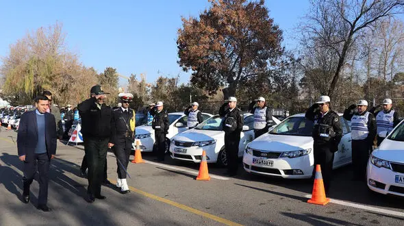 گزارش تصویری از رزمایش پلیس برای زمستان در استان البرز