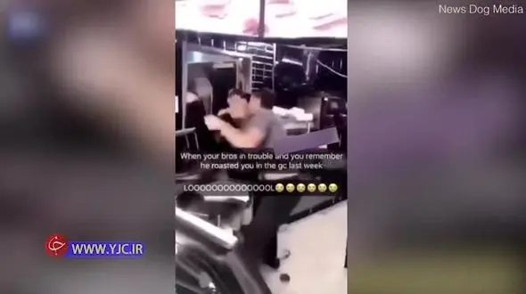 ضرب‌وشتم شدید مشتری توسط کارمندان رستوران مک دونالد +فیلم