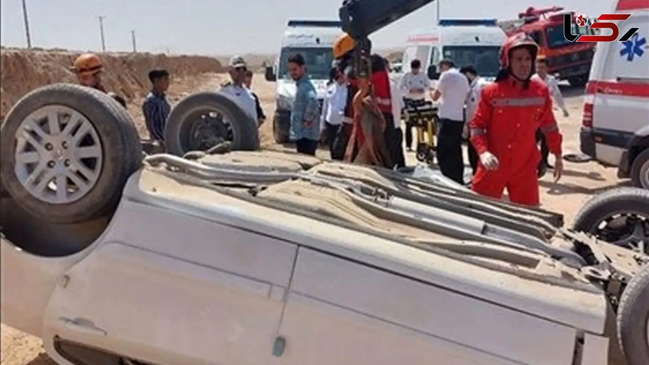  واژگونی خودرو در دامغان/ ۳ سرنشین پژو جان باختند 