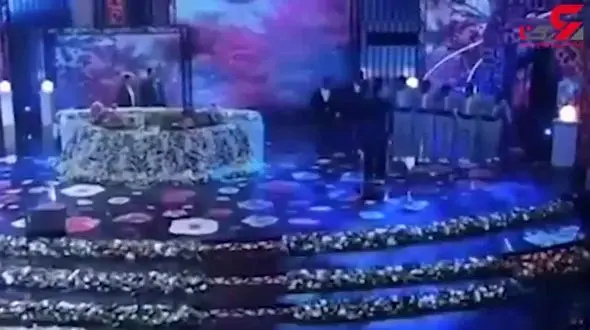 حرکت جالب  امین حیایی و احسان علیخانی در برنامه تلویزیونی+فیلم 