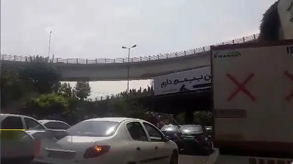 ماجرای خودکشی یک تهرانی روی پل همت به خیر گذشت / ظهر امروز رخ داد +عکس