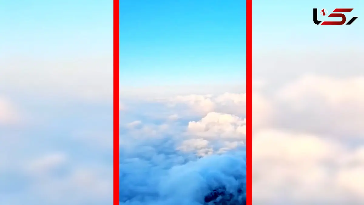 فیلم منظره شگفت انگیز ابرها و کوه درفک