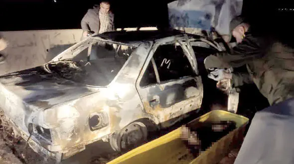 راننده جوان زنده زنده در پژوپارس سوخت / در مشهد رخ داد