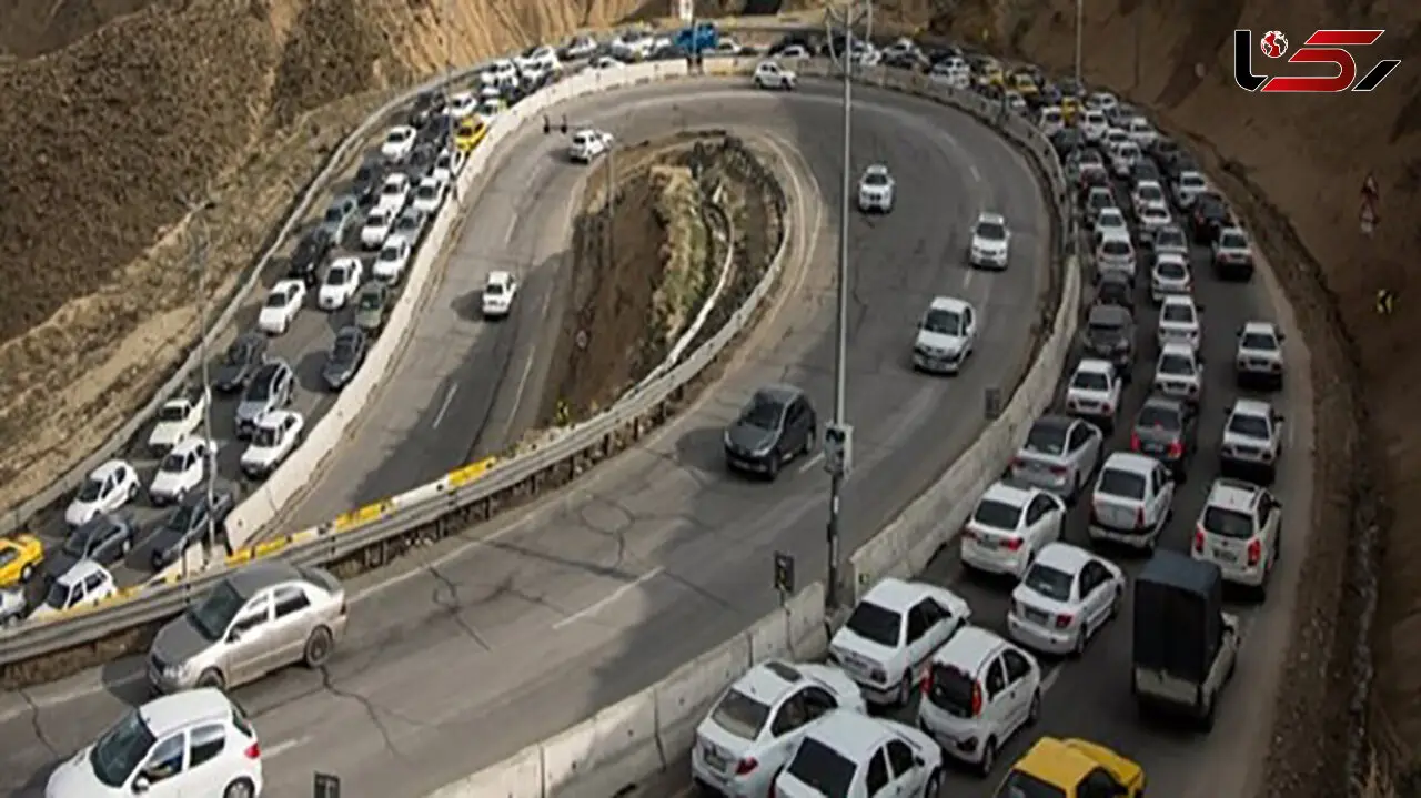 کندوان یکطرفه شد / ترافیک سنگین در جاده های شمالی