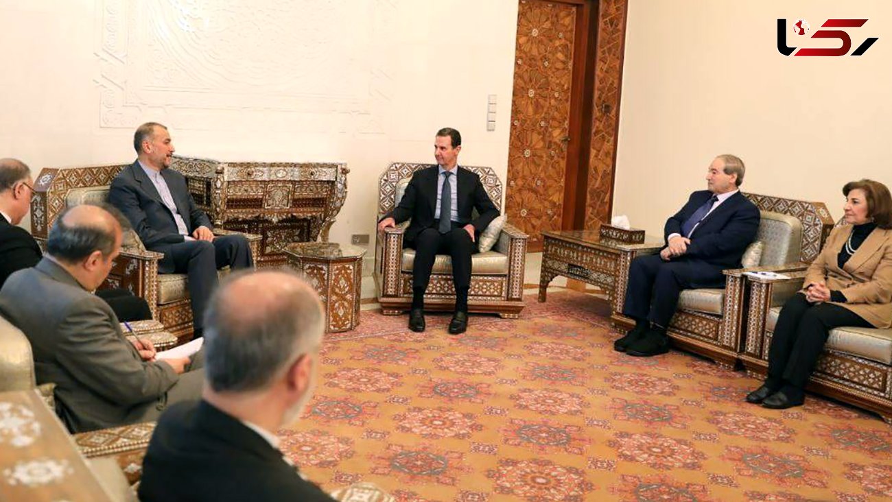  امیرعبداللهیان با بشار اسد دیدار کرد