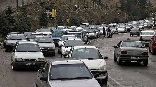 ترافیک سنگین در برخی مقاطع جاده چالوس و آزادراه تهران- شمال
