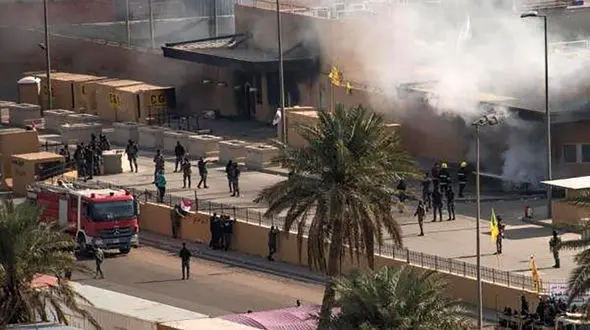 اصابت راکت کاتیوشا به منطقه سبز بغداد