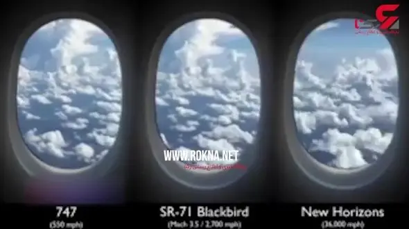 مقایسه‌ سرعت فضاپیما و هواپیما +فیلم