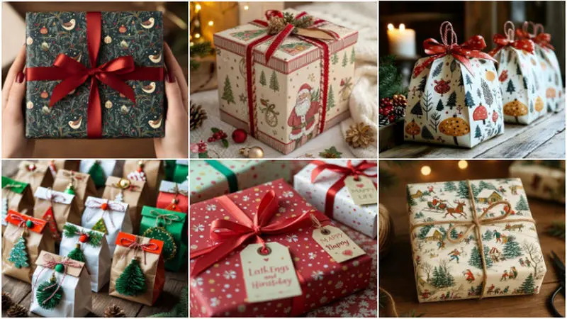 شیک ترین روش های تزیین هدیه برای سال نو میلادی 2026
