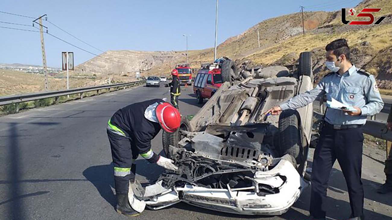 تصادف خونین در جاده تبریز با 2 مصدوم