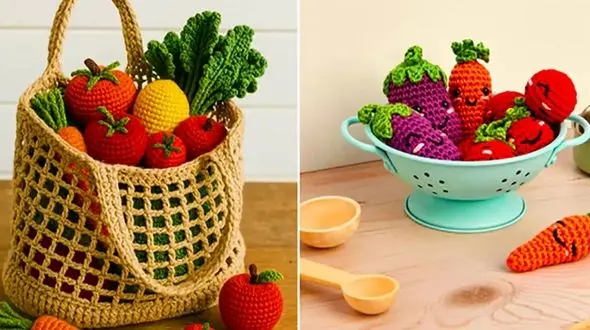 میوه های بافتنی: اسباب بازی های دست ساز جذاب برای کودکان + 15 طرح زیبا