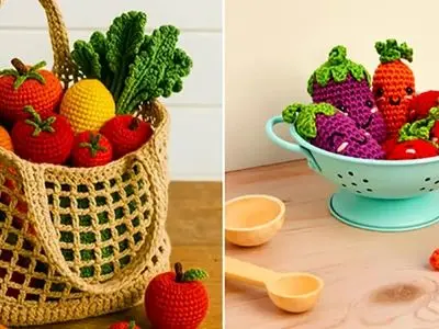 میوه های بافتنی: اسباب بازی های دست ساز جذاب برای کودکان + 15 طرح زیبا