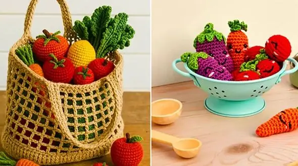 میوه های بافتنی: اسباب بازی های دست ساز جذاب برای کودکان + 15 طرح زیبا