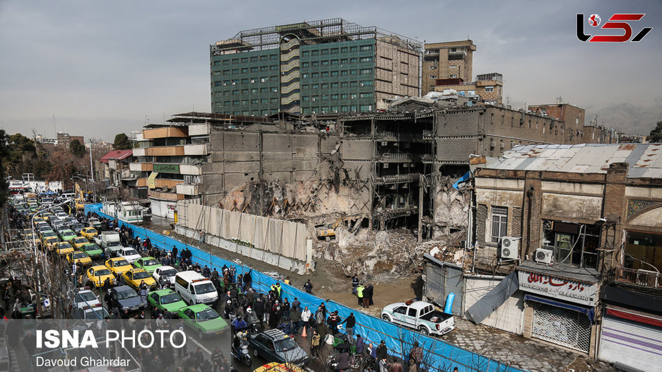 گزارش تصویری از بازگشایی خیابان جمهوری پس از 10 روز با حادثه پلاسکو