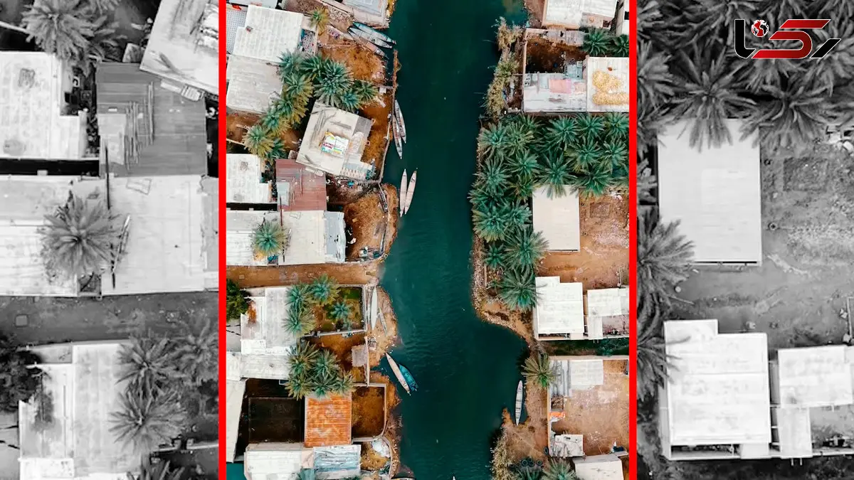 فیلم تصویر هوایی روستای صراخیه خوزستان