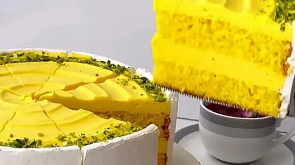 نکات پخت کیک زعفرانی + فیلم