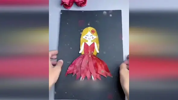 کاردستی با برگ‌های پاییز + فیلم