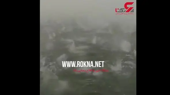 بارش دانه‌های تگرگ به قطر ۵ سانتیمتر در جنوب آلمان + فیلم