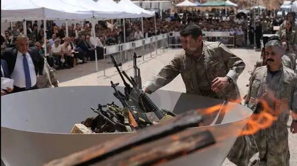 پ.ک.ک رسما خلع سلاح را آغاز کرد