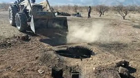 پلمب ۱۲ حلقه چاه غیر مجاز در لرستان