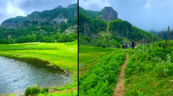 طبیعت بکر دشت لاتون لوندویل استان گیلان + فیلم