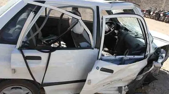تصادف مرگبار خودرو پیکان وانت با پراید در جاده هراز 
