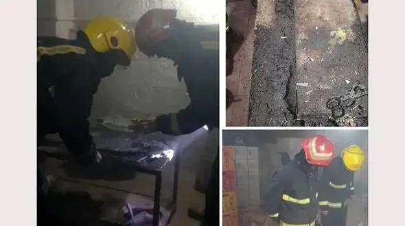 زنده زنده سوختن مرد تبریزی  + عکس محل حادثه