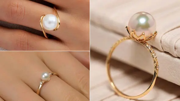 مدل های شیک حلقه دخترانه مرواریدی + عکس