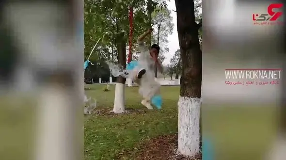 استاد کونگ‌فو چینی مرز قوانین فیزیک را جابجا کرد+فیلم