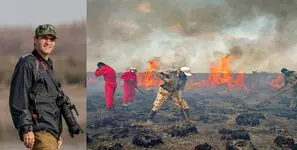 میانکاله در یک هفته 6 مرتبه سوخت؛ 15 هکتار درگیر آتش شد/ حر منصوری : الگوی آتش‌سوزی‌های امسال شبیه ۱۴۰۰ است؛ با رفتار یک گروه مواجهیم نه یک فرد + فیلم