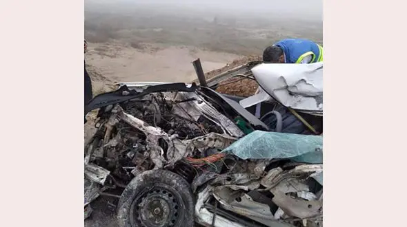 مرگ تلخ مرد جوان در پراید مچاله شده / در ماهشهر رخ داد + عکس