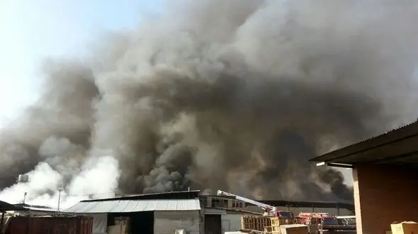  جزئیات آتش سوزی بزرگ در جنوب تهران +عکس