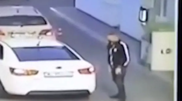 دختر ربایی در ملاعام /  در پمپ بنزین رخ داد  + فیلم لحظه بازداشت مرد پلید / کی یف