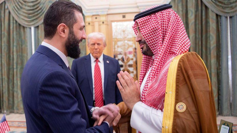 دیدار « دونالد ترامپ » و « ابومحمد الجولانی » سرکرده تحریرالشام در حضور بن سلمان در ریاض برگزارشد