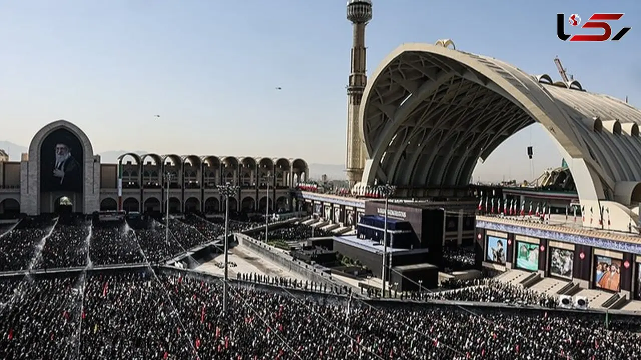 تصاویر هوایی از حضور تاریخی مردم در مصلی تهران + فیلم