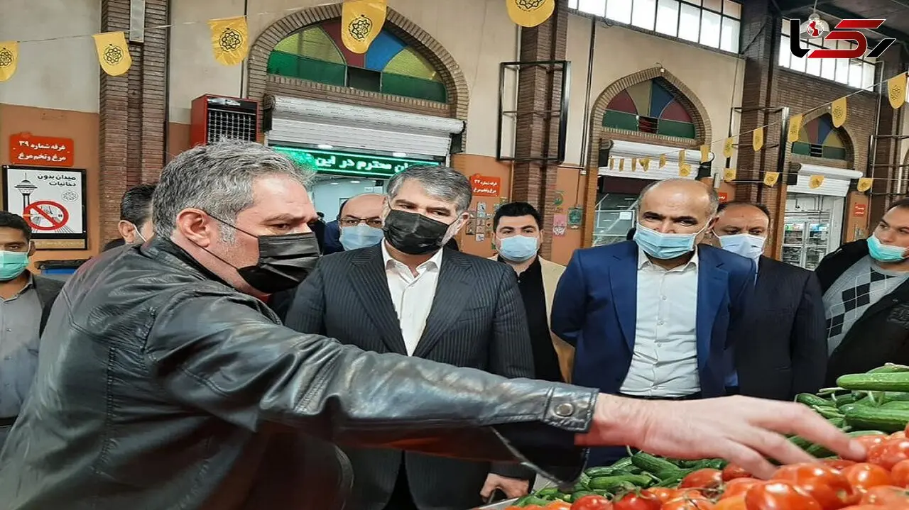 وزیر جهاد کشاورزی به تره بار رفت + عکس