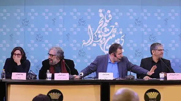 درگیری لفظی عوامل فیلم قاتل اهلی در نشست خبری جنجال آفرید +فیلم و عکس