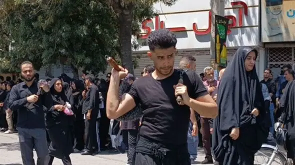 عزاداری روز تاسوعا در کرمانشاه دروازه کربلا+ عکس و فیلم 
