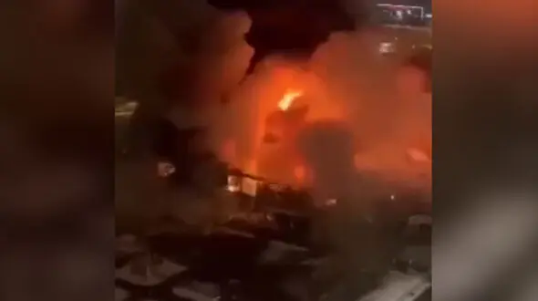 فیلم آتش سوزی بزرگ در مرکز خرید مسکو