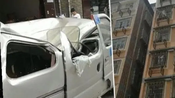 خودکشی جوان 21 ساله از ساختمان 8 طبقه / او روی یک خودرو سقوط کرد + فیلم 