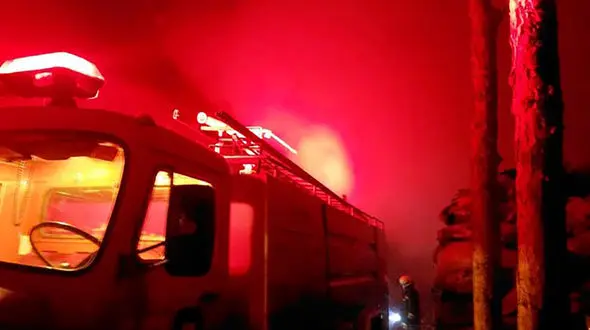 فیلم لحظه آتش‌سوزی در مجتمع عباس قلی‌خان