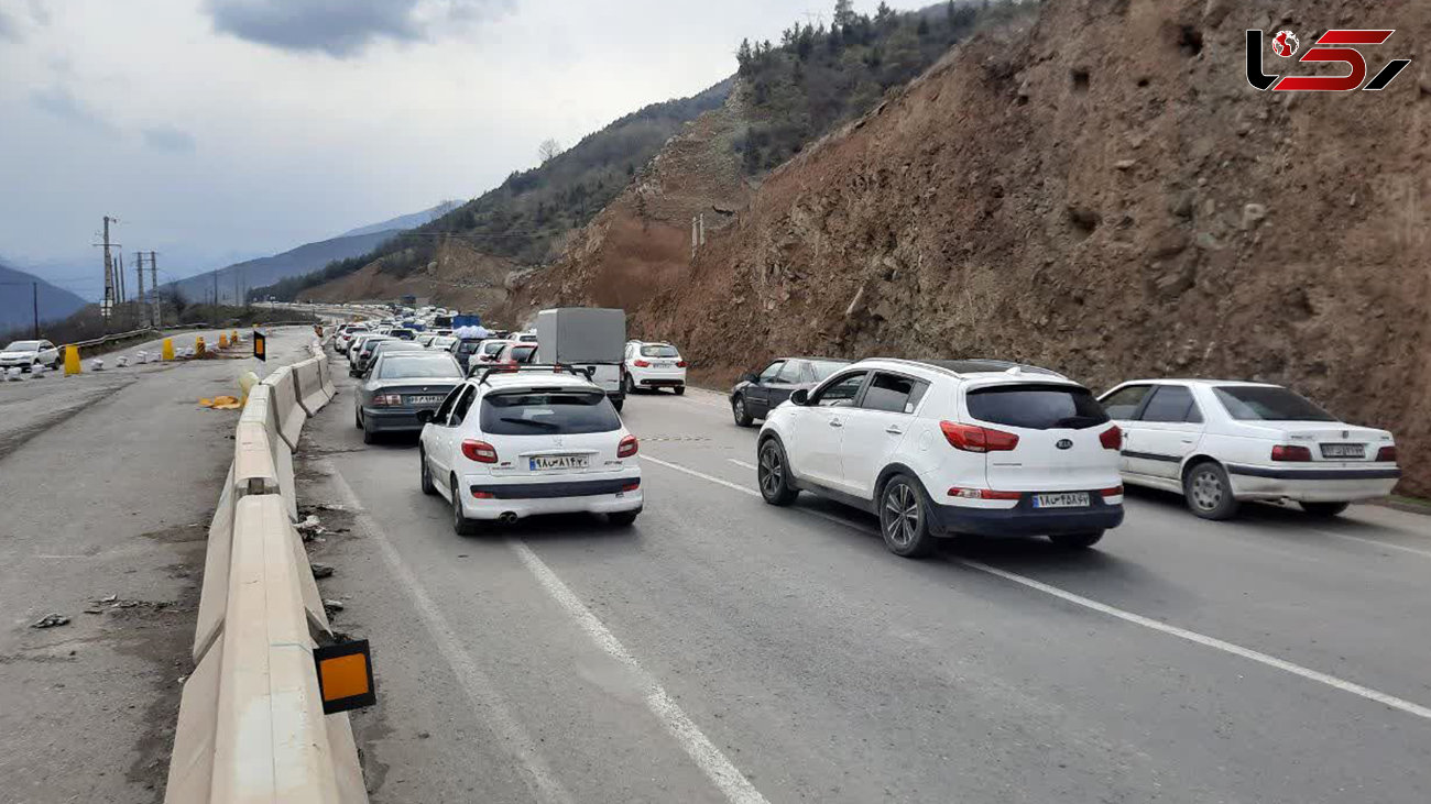 ترافیک سنگین در آزادراه تهران -شمال