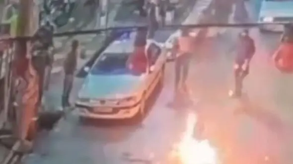 فیلم ردیابی پهپادی قدم به قدم  سردسته آتش افروزان  از خیابان تا خانه اش / چگونه بازداشت شد