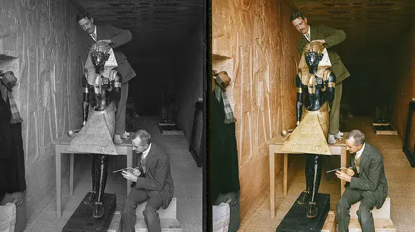 رنگ کردن عکس های سیاه و سفید +فیلم