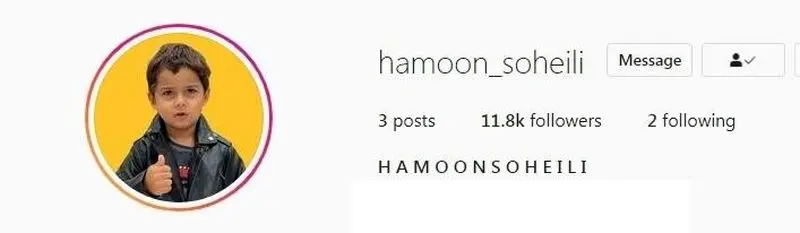 پیج اینستاگرامی هامون سهیلی 