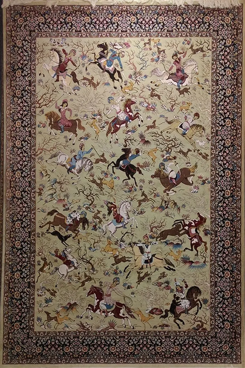 فرش‌های طرح شکارگاهی