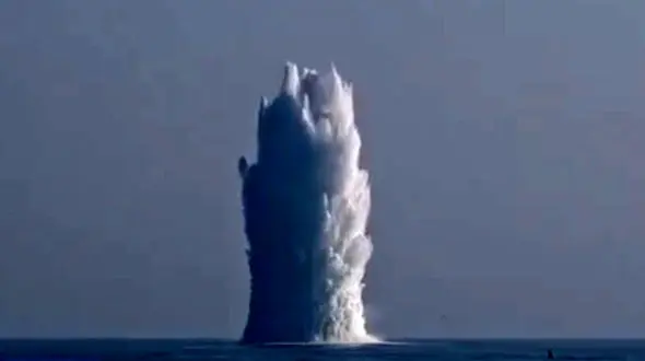 انفجار بمب به جا مانده از زمان آلمان نازی + فیلم دیدنی