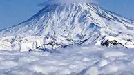 از حجم برف بارش اخیر در رشته کوه بینالود تا سفیدپوش شدن دماوند