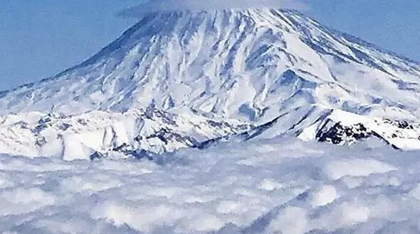 از حجم برف بارش اخیر در رشته کوه بینالود تا سفیدپوش شدن دماوند