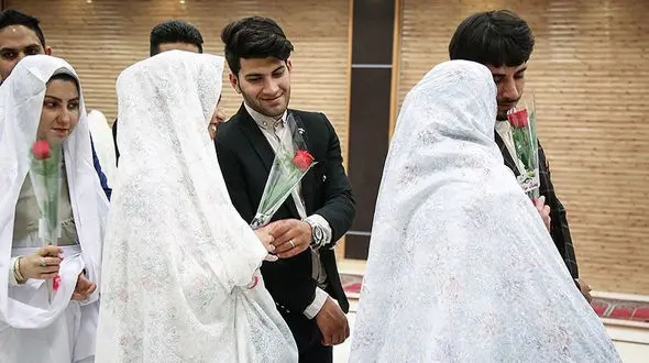 برگزاری مراسم ازدواج ۱۱۰ زوج تحت حمایت به مناسبت عید غدیر